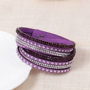NWOT Double Wrap Bracelet w/Bling